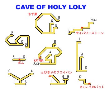 ホーリーローリーの洞窟マップ　マザー攻略